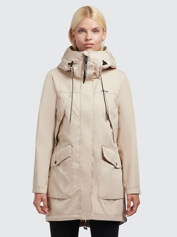 Parka mi-saison 'Aira' khujo en beige : devant