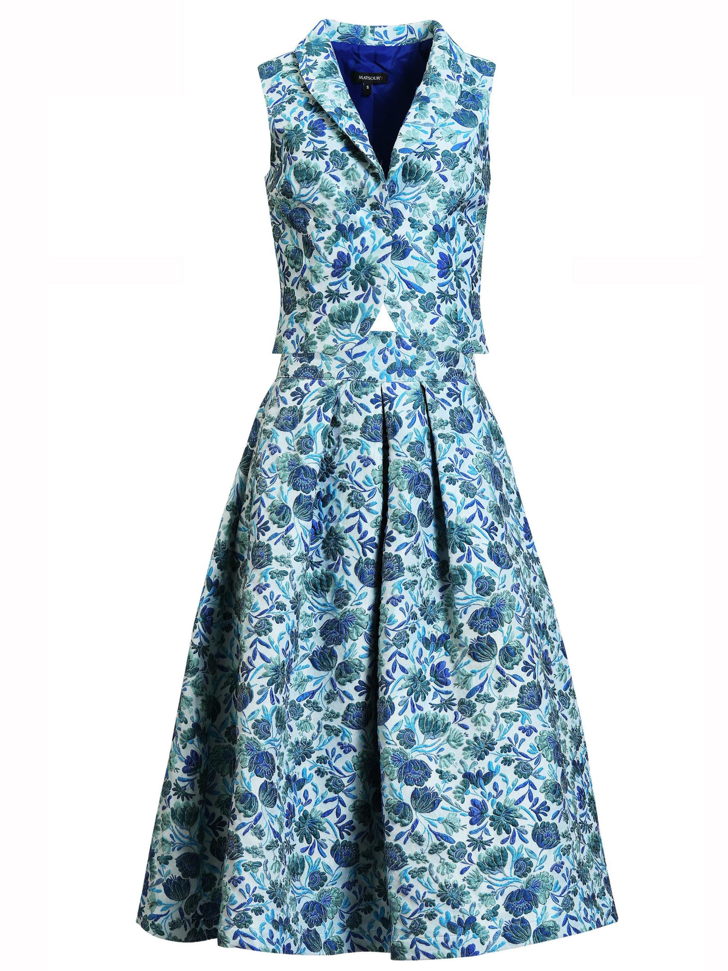 MATSOUR’I Dress 'Anita' in Blue: front