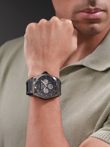 Montre à affichage analogique POLICE en noir : devant