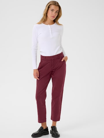 Regular Pantalon chino 'KAMette' Kaffe en rouge