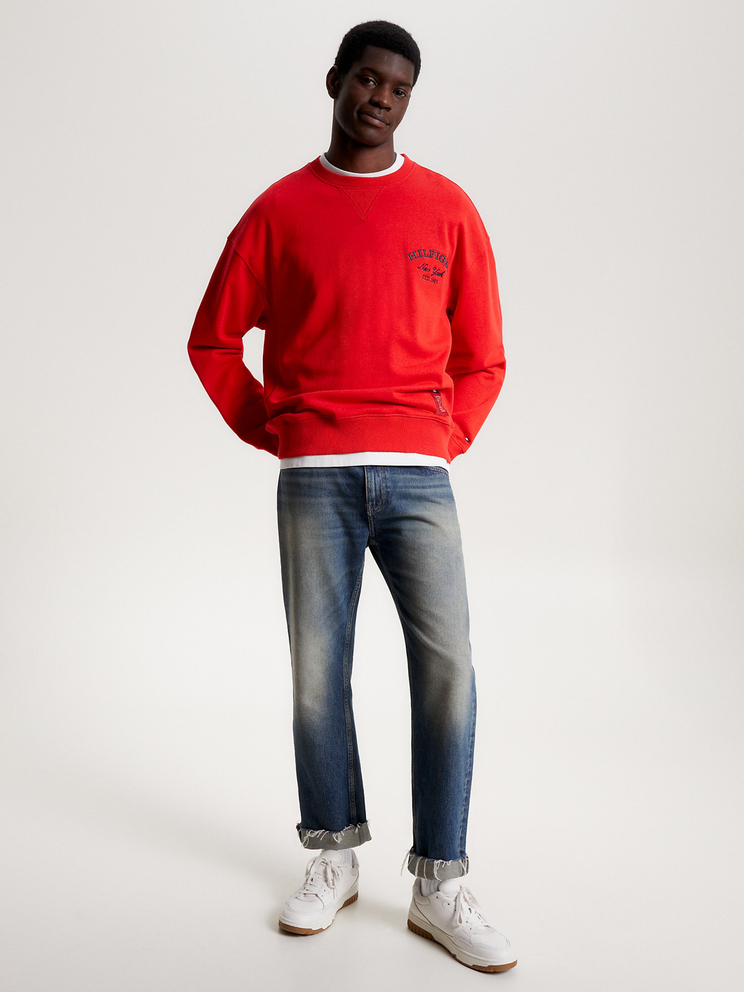 Tommy jeans hotsell sweatshirt orange