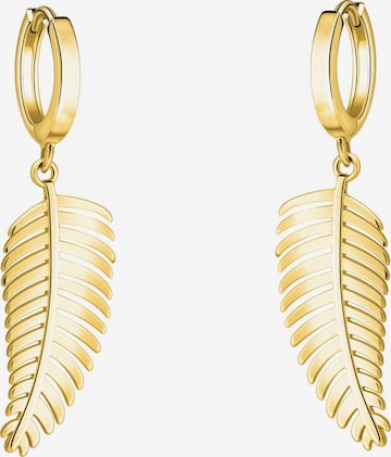 Sofia Milani Ohrringe 'Leaf' in Gold: Vorderseite