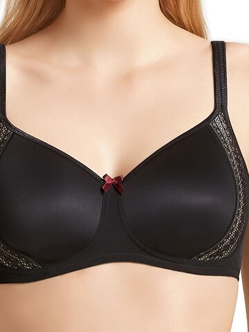 ANITA T-shirt Bra 'Fleur' in Black