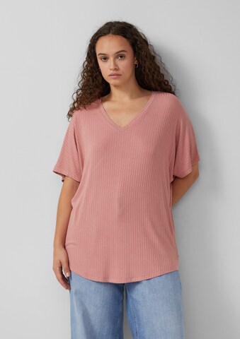 T-shirt QS en rose : devant