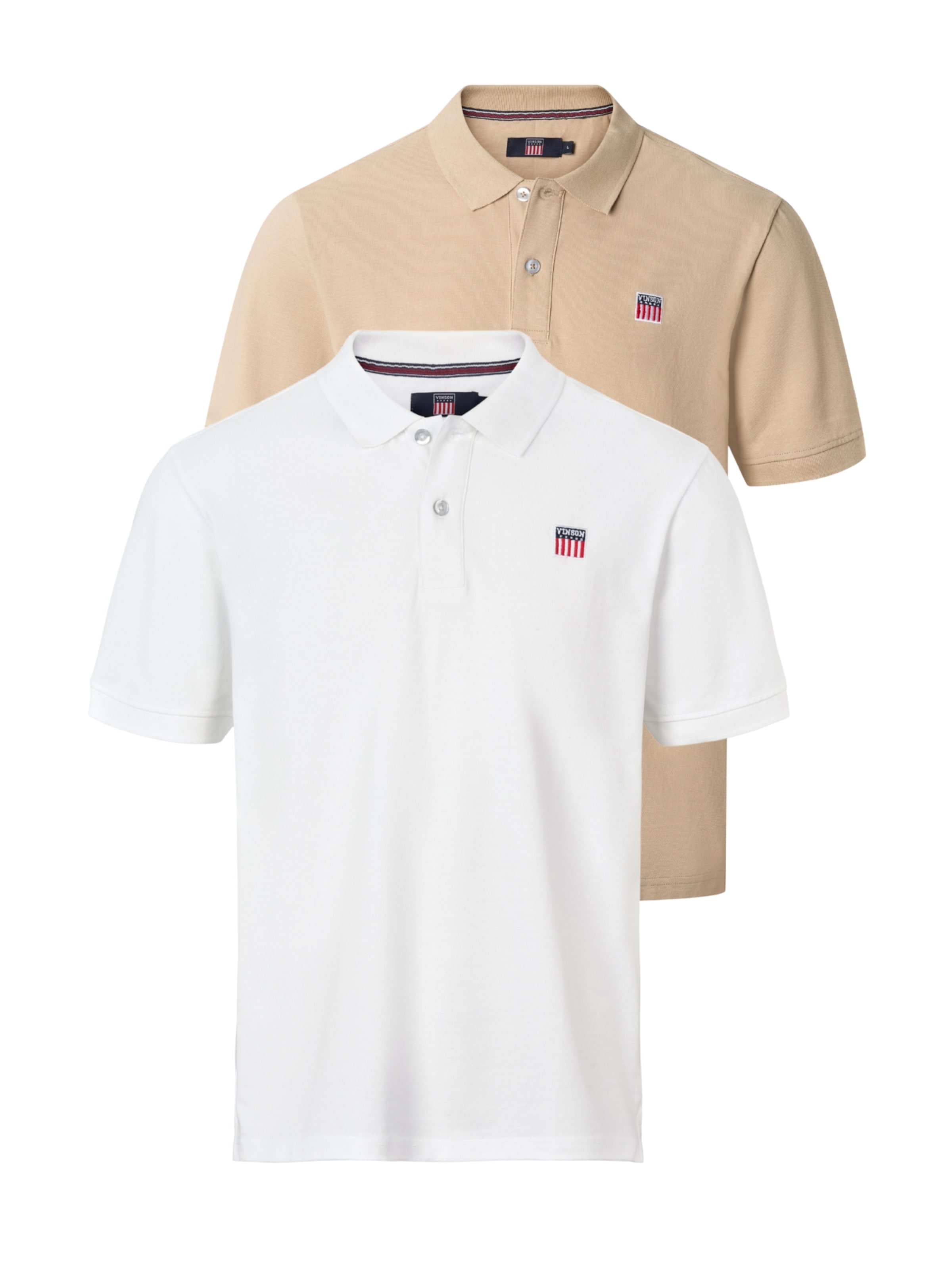 VINSON Regular Fit Polo 'VMMike' in Weiß: Vorderseite