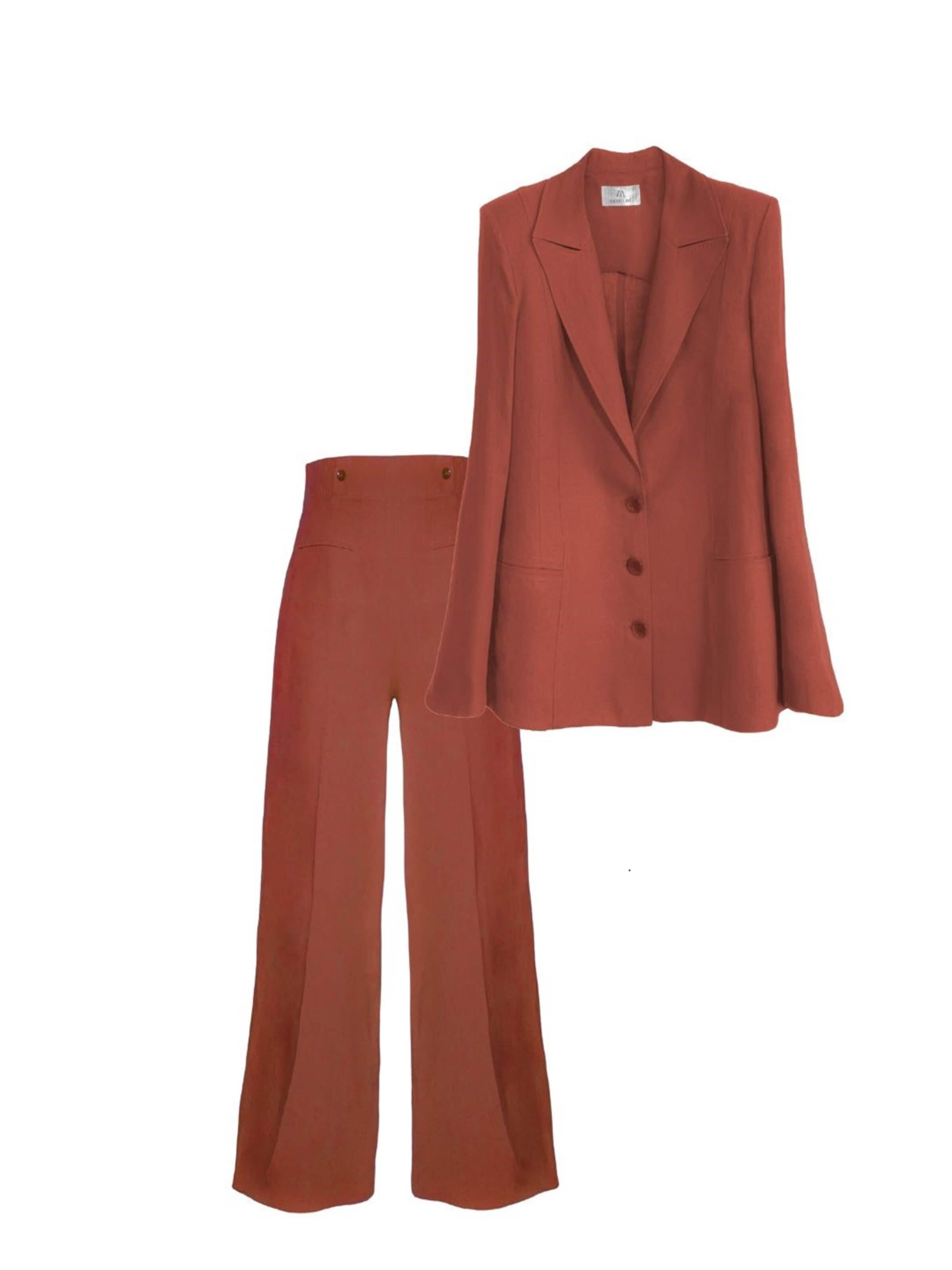Costume Amarilde en orange : devant