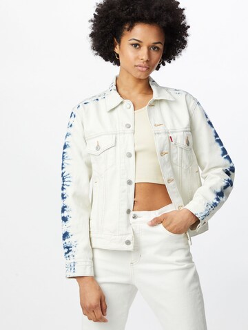 LEVI'S ® Prehodna jakna 'Ex-Boyfriend Trucker Jacket' | bela barva: sprednja stran