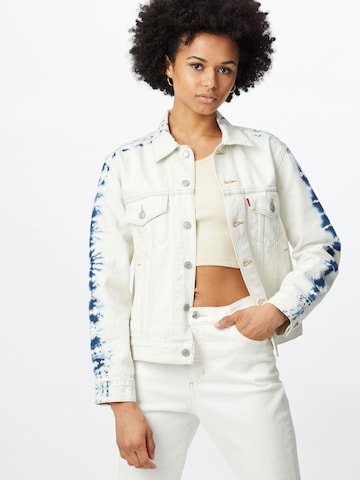 LEVI'S ®Prijelazna jakna 'Ex-Boyfriend Trucker Jacket' - bijela boja: prednji dio