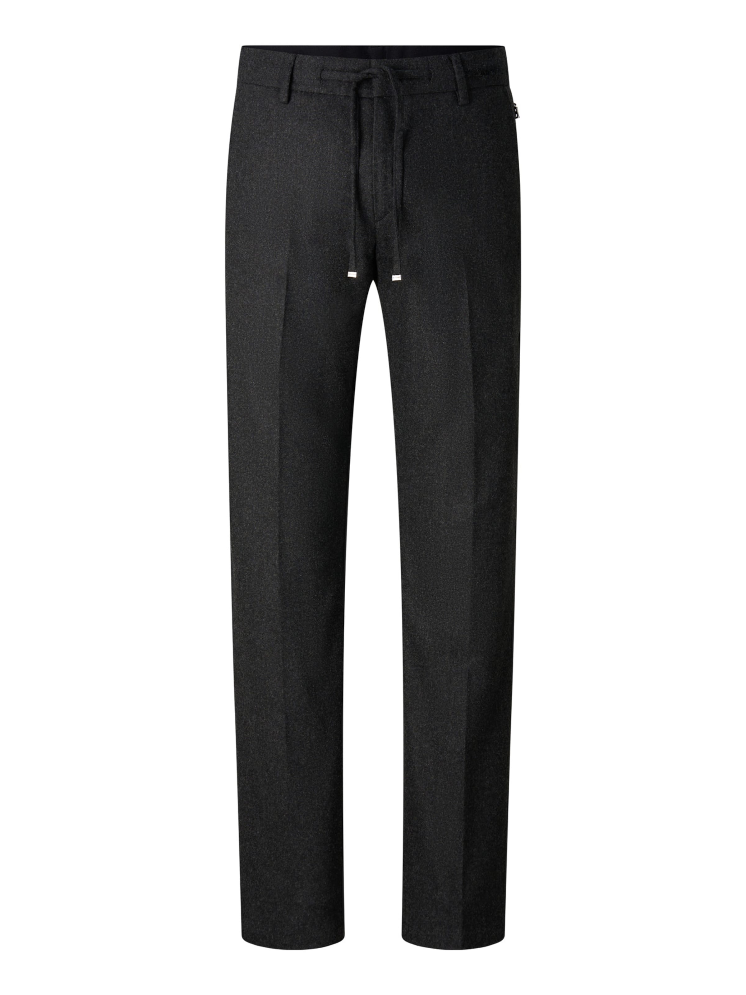 BOGNER Regular Pleat-front trousers in Grey: front