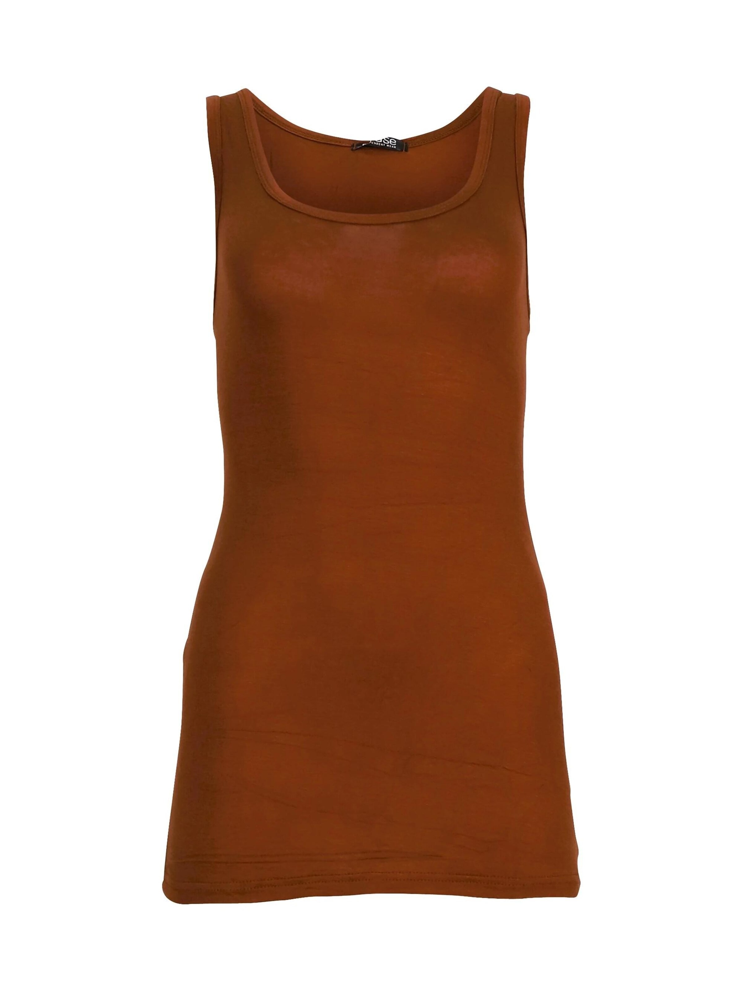Easy Young Fashion Top in Brown: front