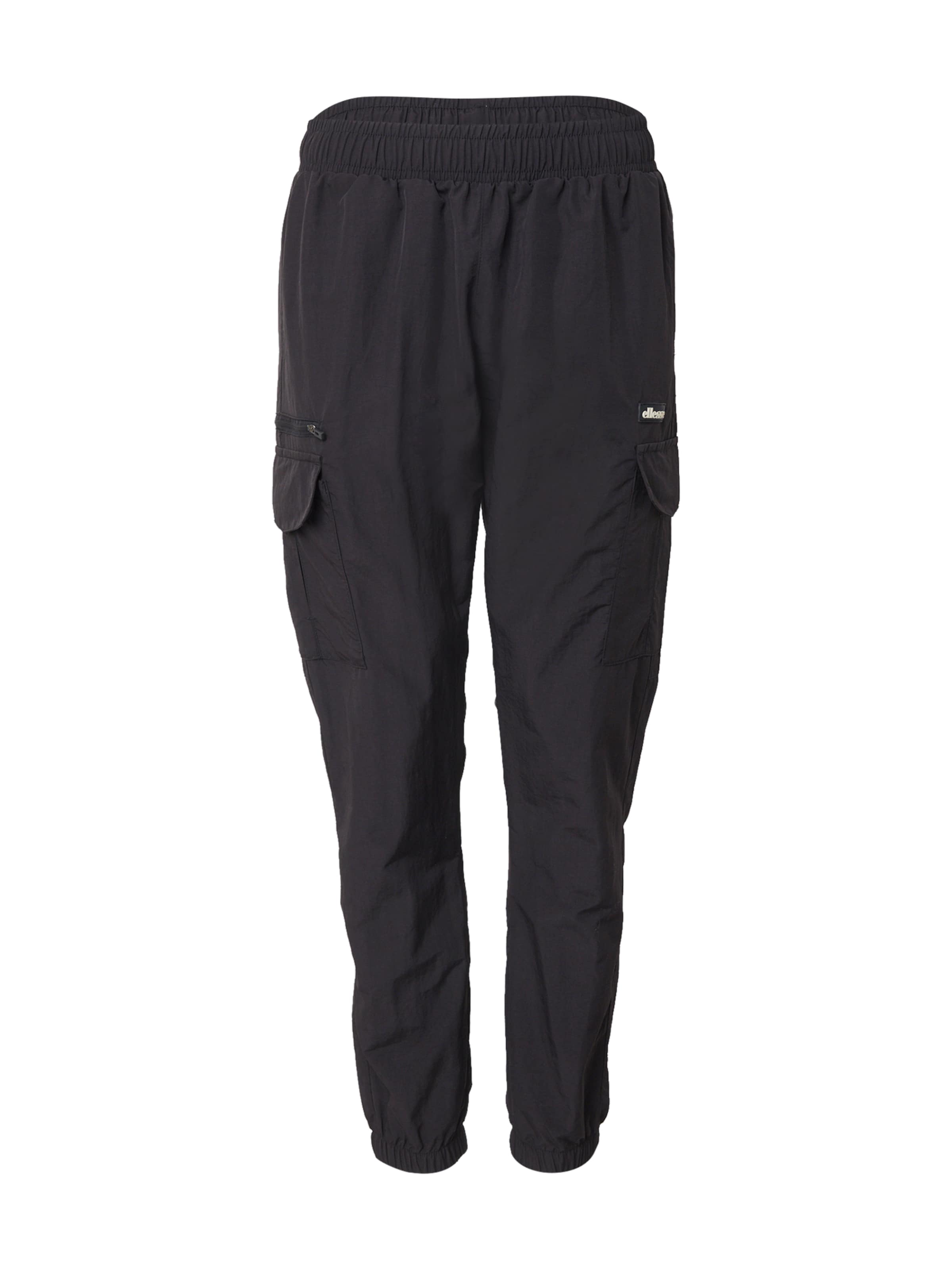 juoda ELLESSE Siaurėjantis Laisvo stiliaus kelnės 'Nanaimo': priekis