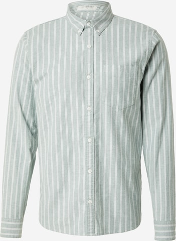 HOLLISTER Button Up Shirt in Green: front