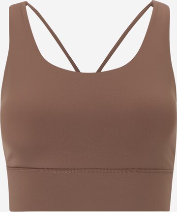 Soutien-gorge de sport 'Gaby' Athlecia en marron : devant