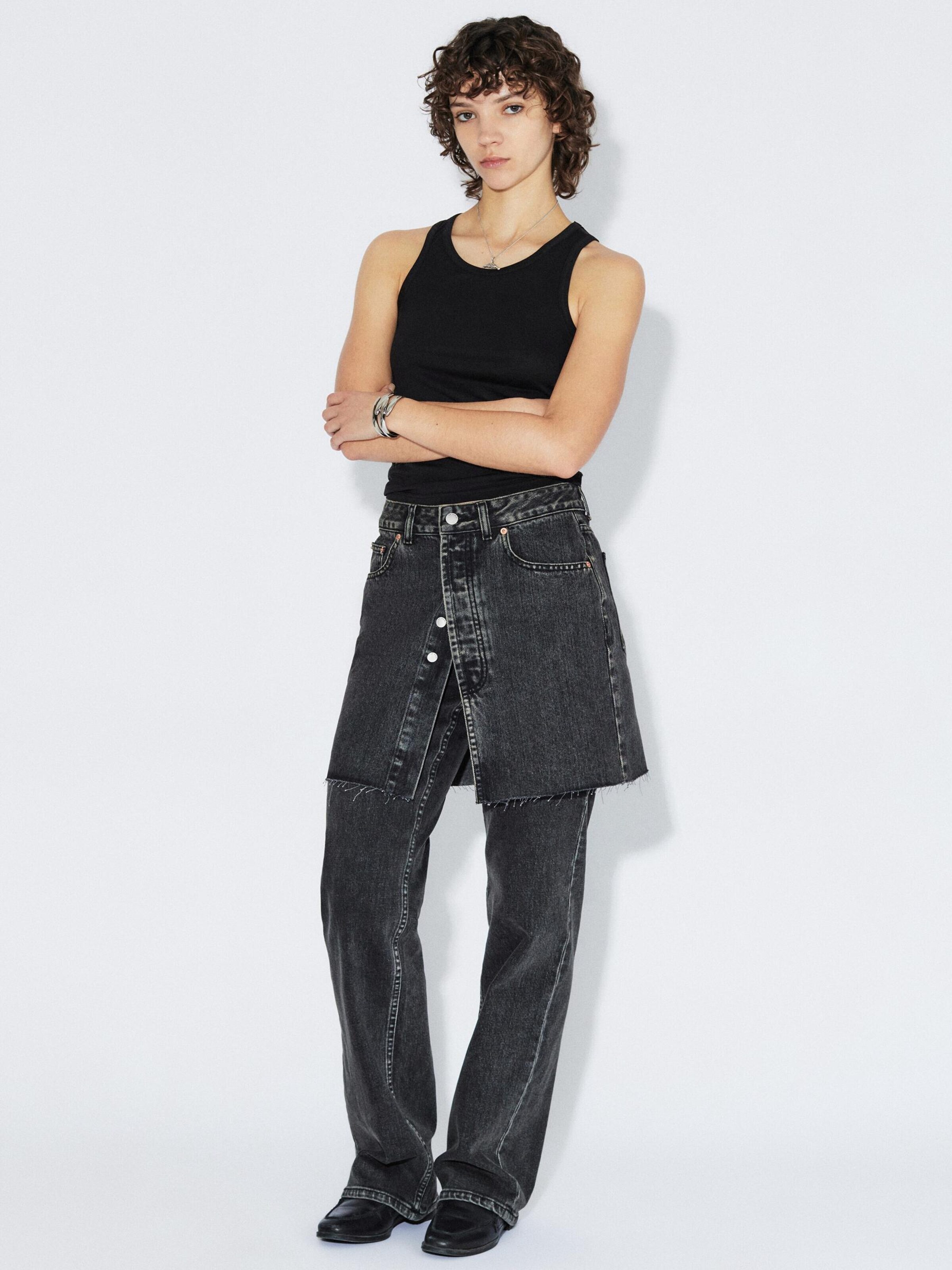 Dr. Denim Top 'Mella' in Black