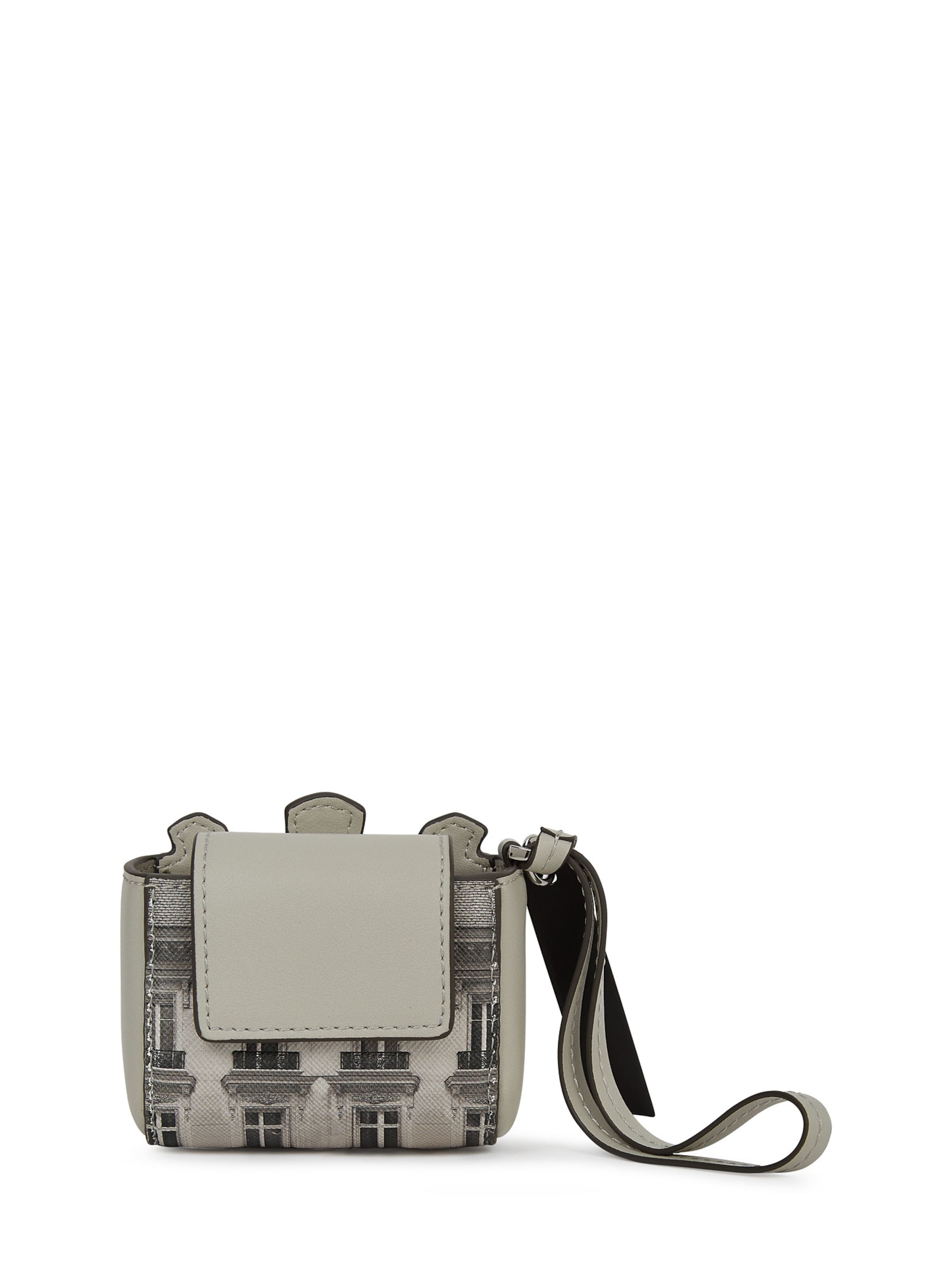 Karl Lagerfeld Key ring 'Maison de Karl' in Grey: front