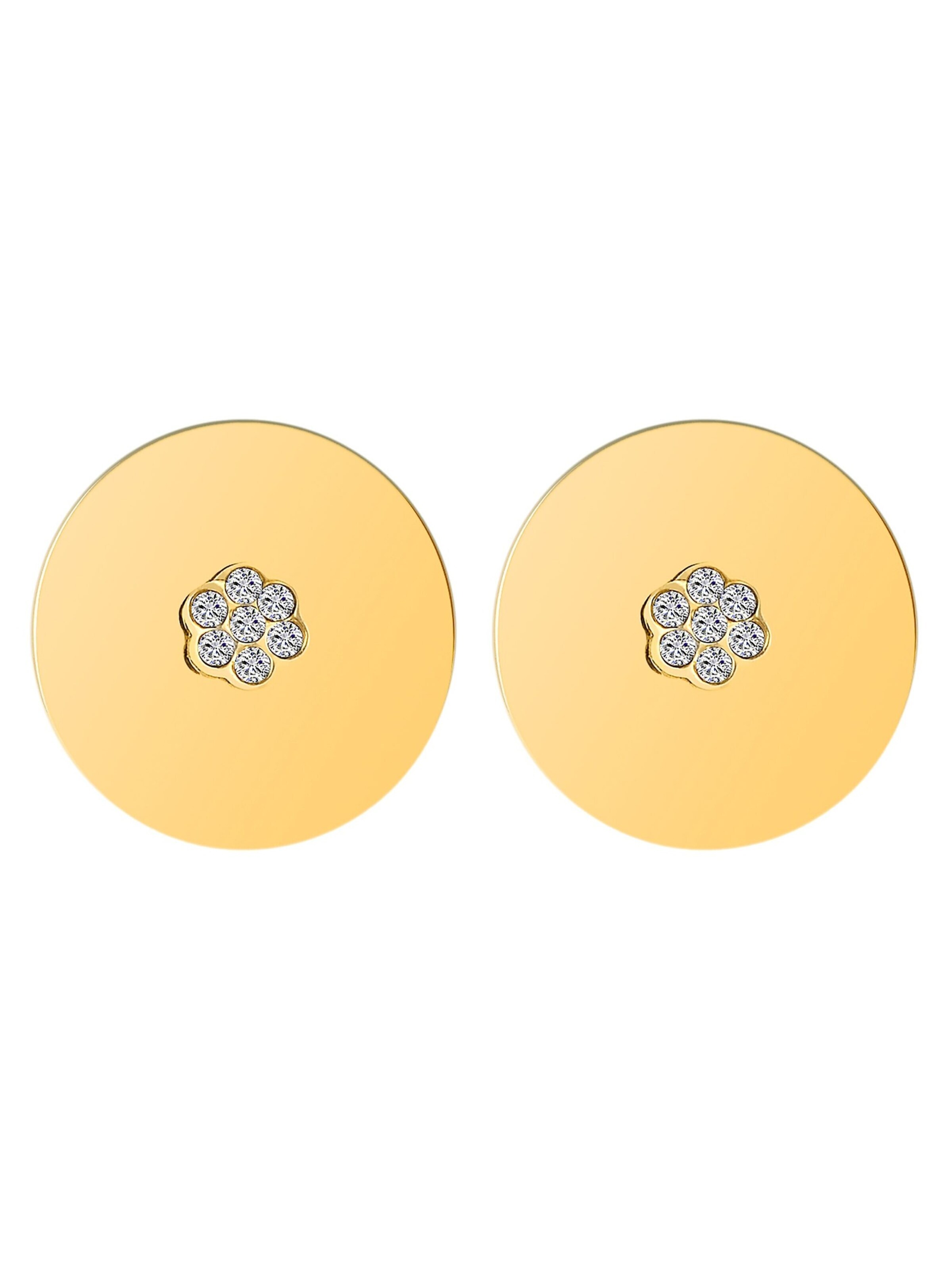Akzent Ohrringe 'Julie, langlebig'‌‌‌‌ in Gold: Vorderseite