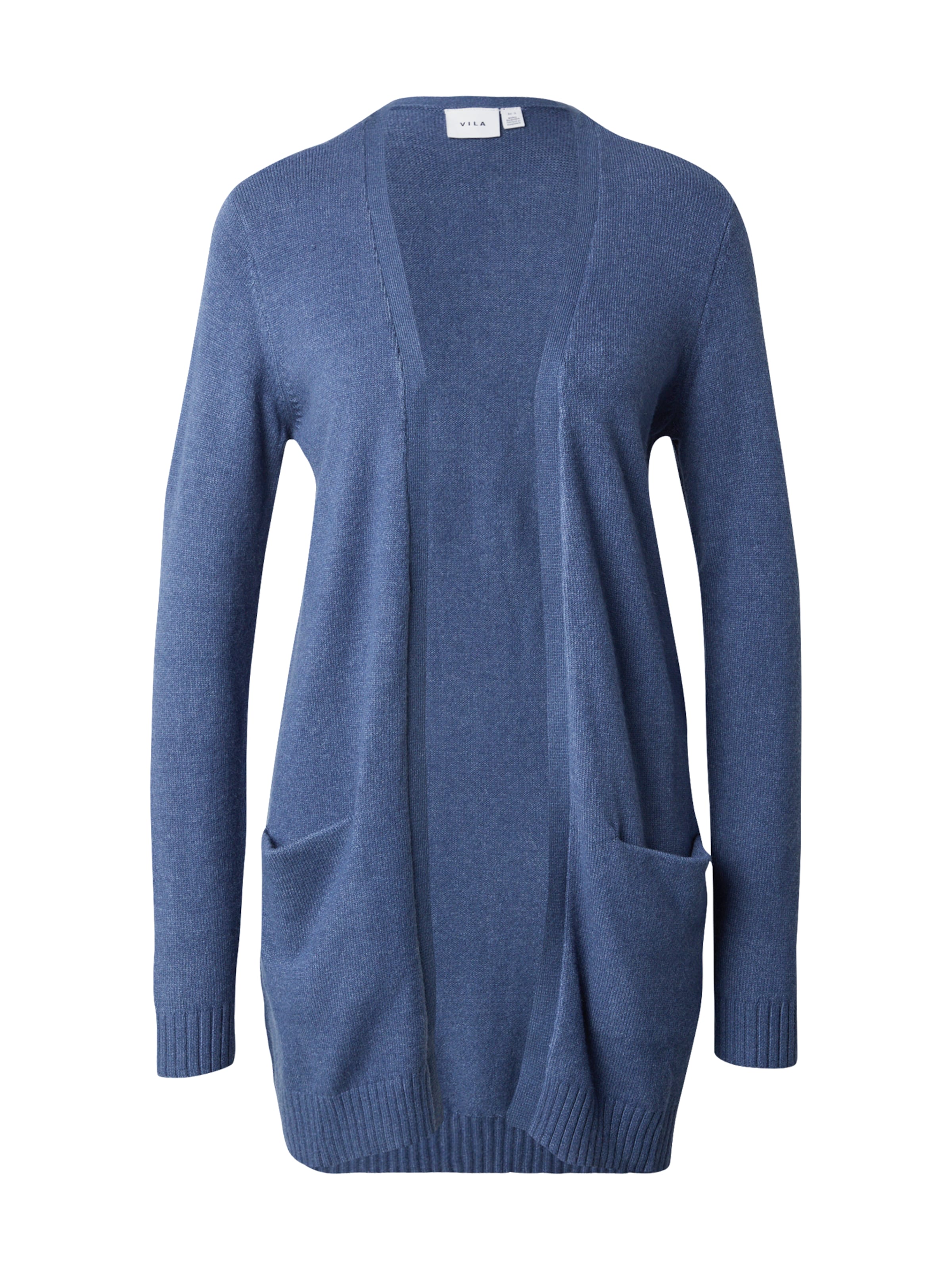 VILA Knit Cardigan 'Ril' in Blue: front