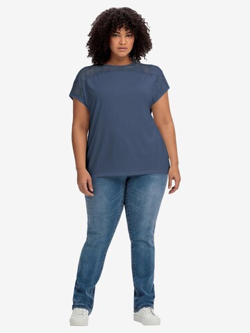 SHEEGO Bluse in Blau