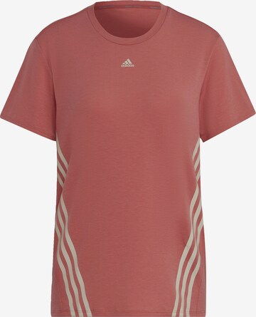 T-shirt fonctionnel 'Train Icons' ADIDAS SPORTSWEAR en rouge : devant