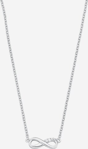 s.Oliver Necklace 'Unendlichkeit' in Silver: front