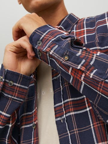 JACK & JONES Regular fit Button Up Shirt 'Classic' in Blue