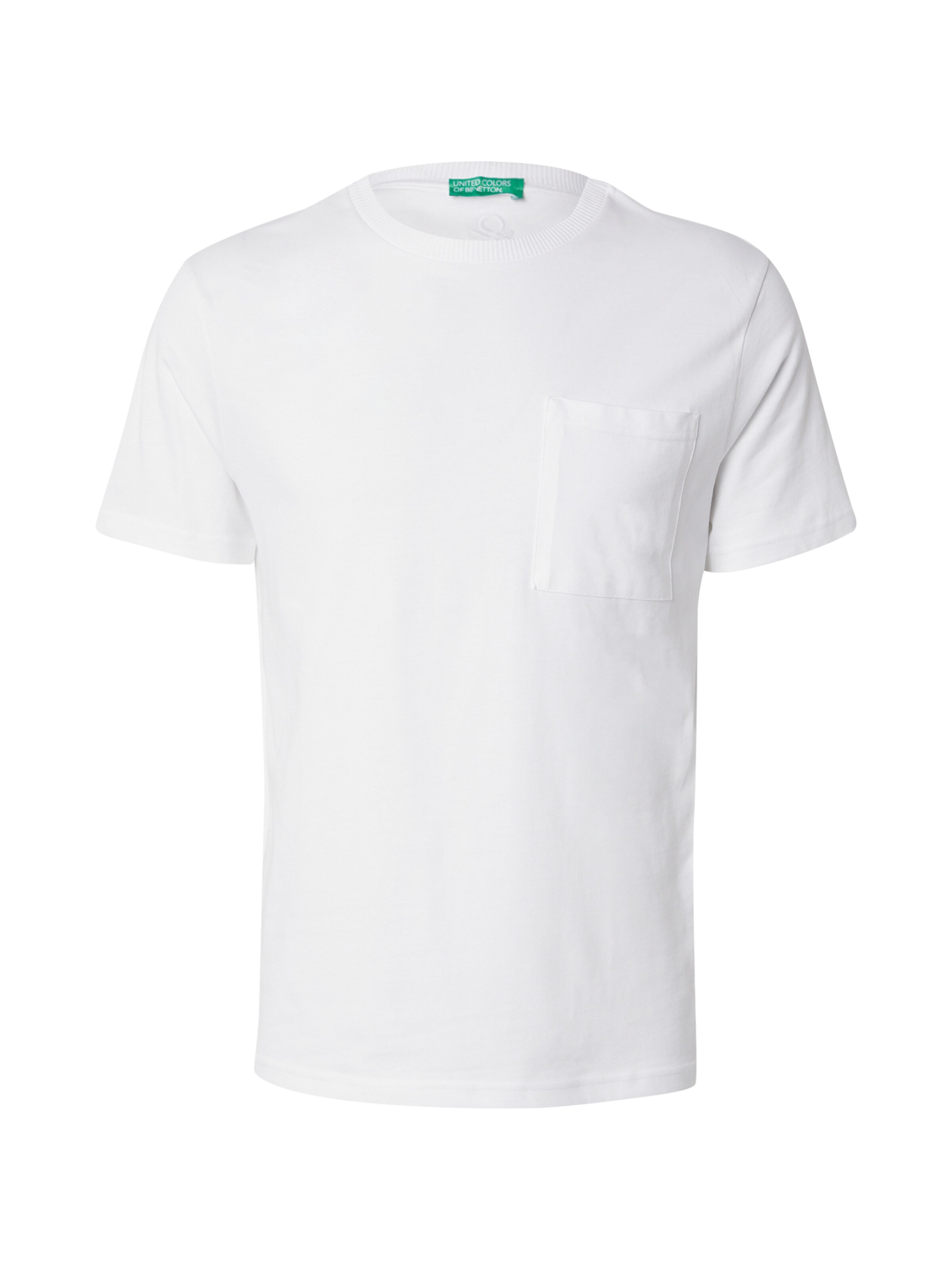 T-Shirt UNITED COLORS OF BENETTON en blanc : devant