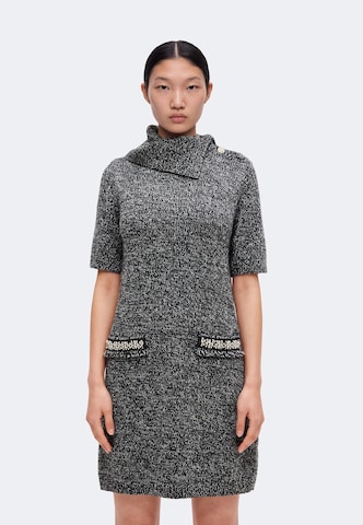 Liu Jo - Vestido de punto en negro: frente