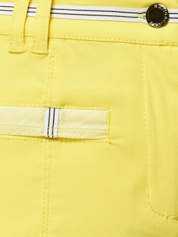 Coupe slim Pantalon à plis Navigazione en jaune
