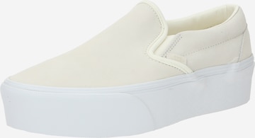 VANS - Zapatillas sin cordones en blanco: frente