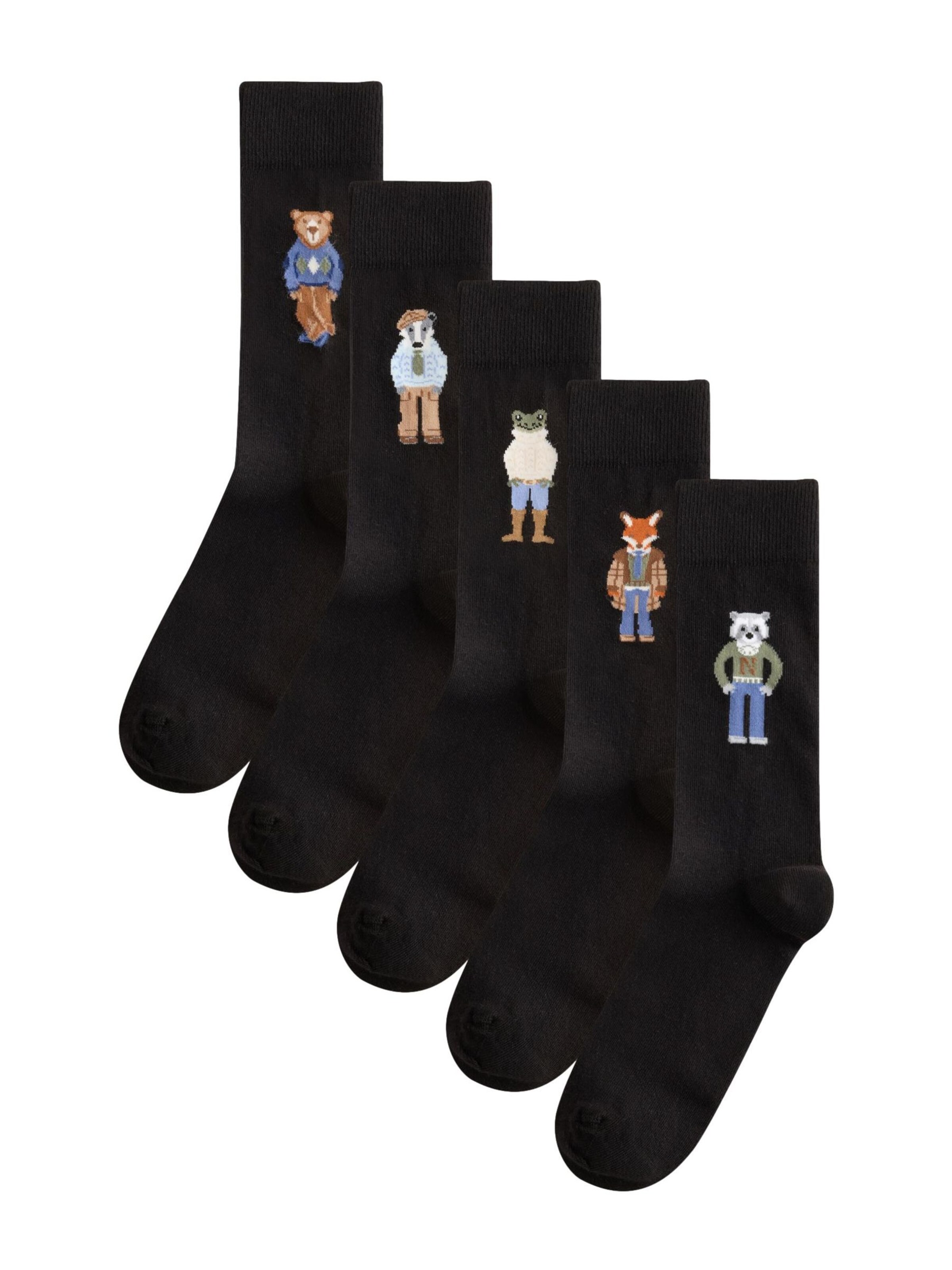Next Socks in Black: front