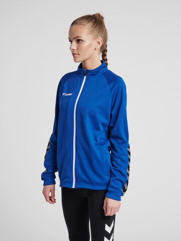 Hummel Trainingsjack in Blauw: voorkant