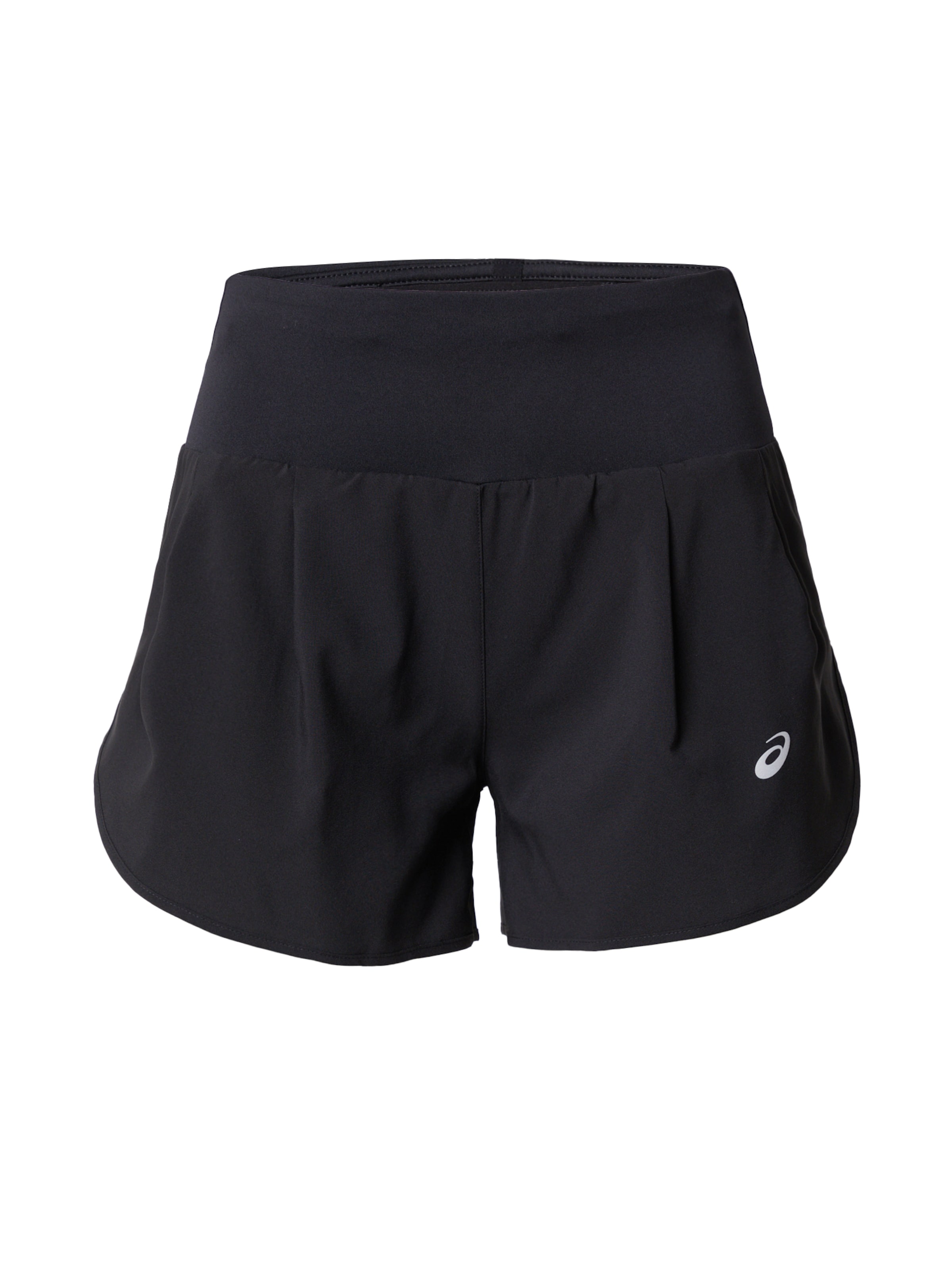 ASICS Спортивные штаны 'Road' в Черный: спереди