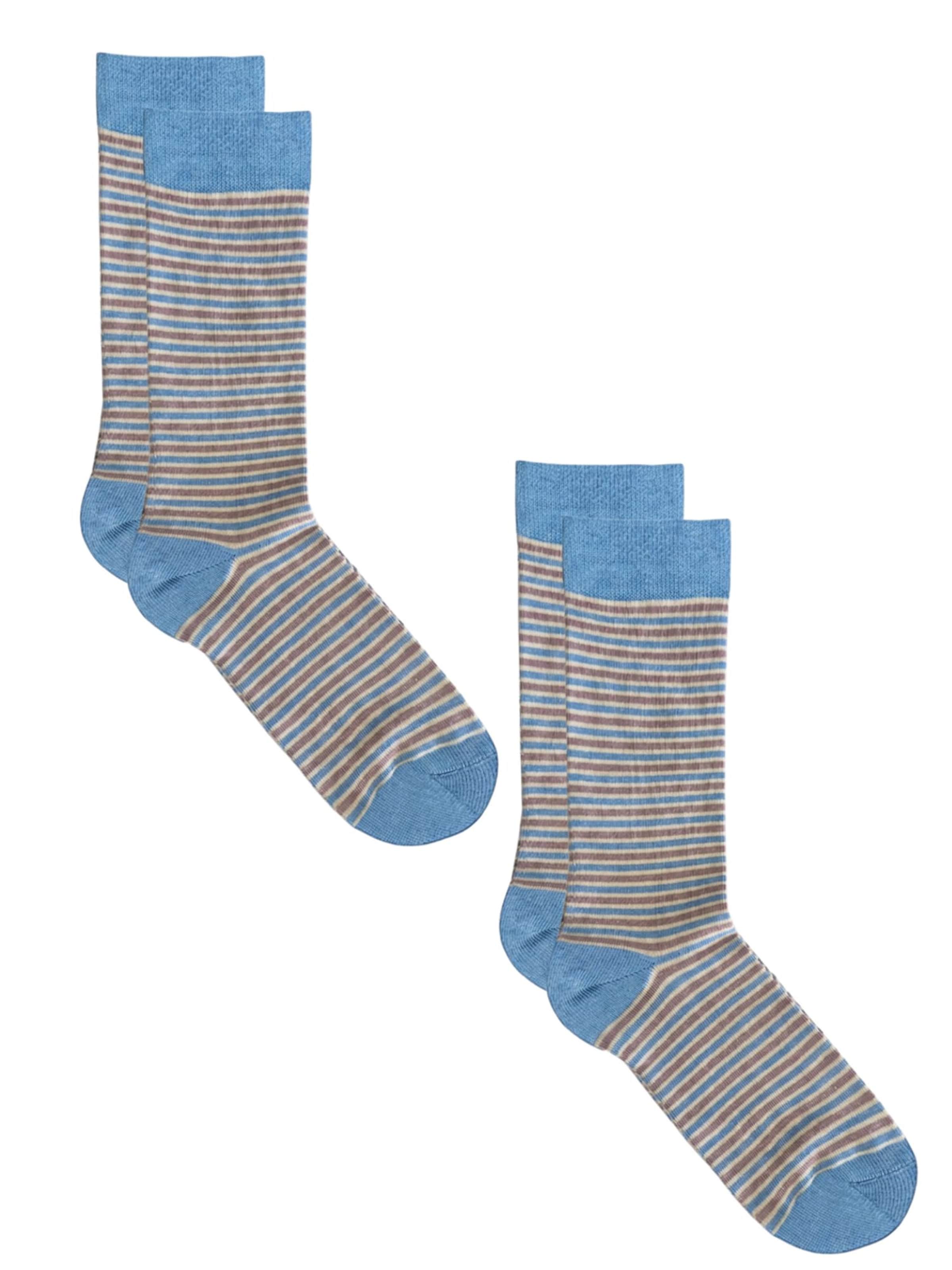 Albero Natur Socken‌‌‌‌ in Blau: Vorderseite