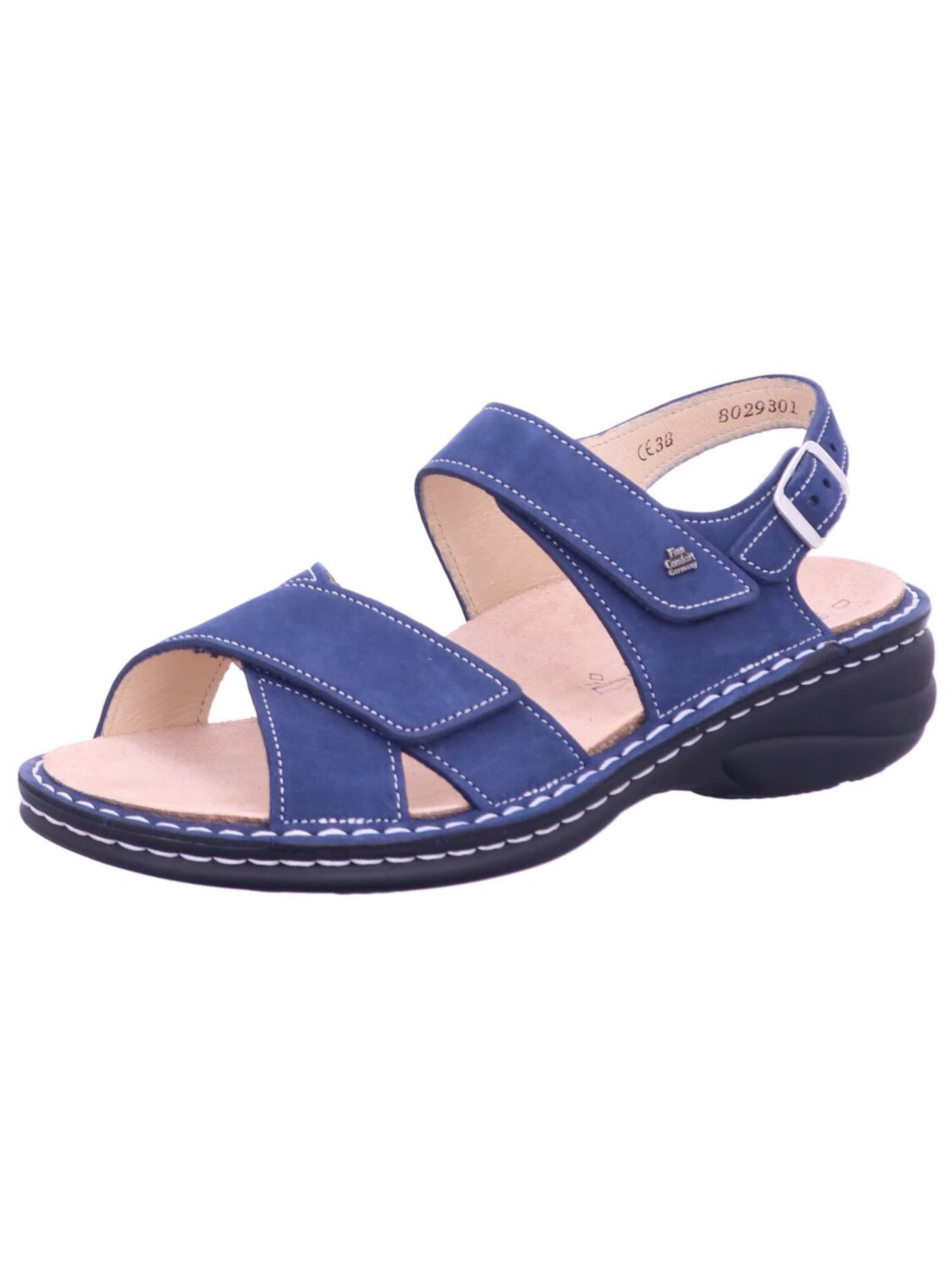 Finn Comfort Sandaal '02621 007414' in Blauw: voorkant