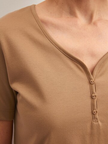 Camicia da notte 'Sleep Over M&M' di CALIDA in marrone