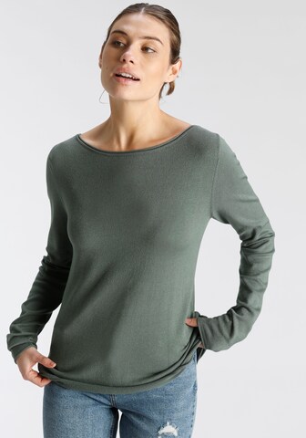 TAMARIS Sweater in Green: front