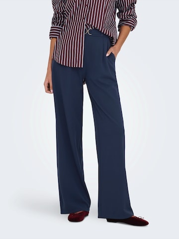 JDY Широкий Брюки со складками 'JDYGEGGO' в Синий: спереди