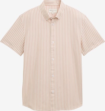 Coupe regular Chemise TOM TAILOR DENIM en orange : devant