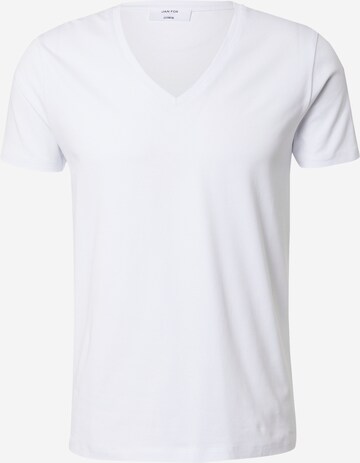DAN FOX APPAREL T-Shirt 'Samuel' in Weiß: front