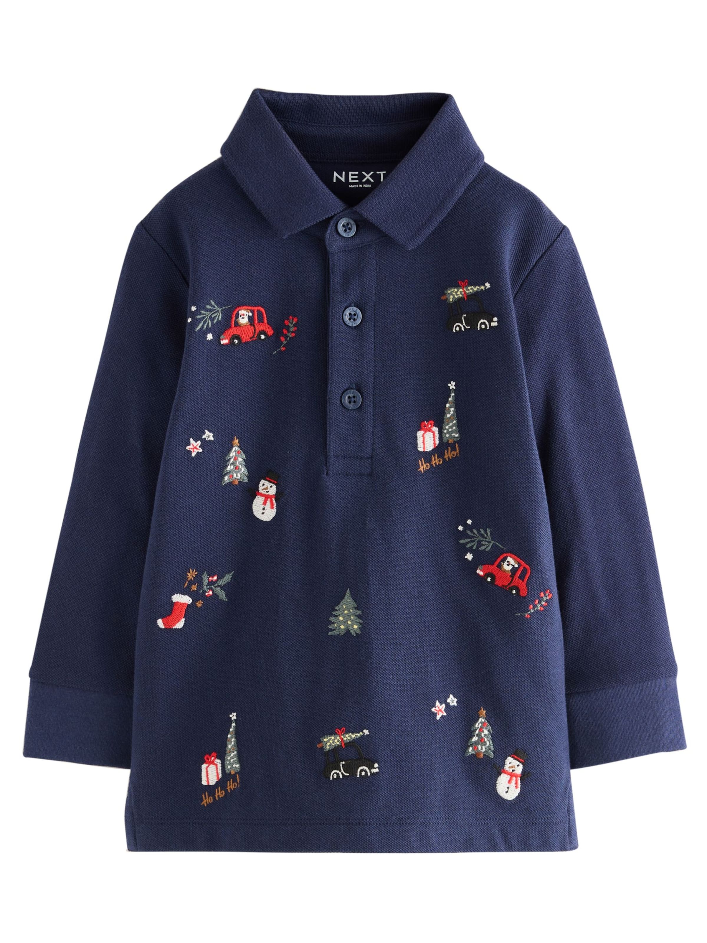 Tricou de la Next pe albastru: față