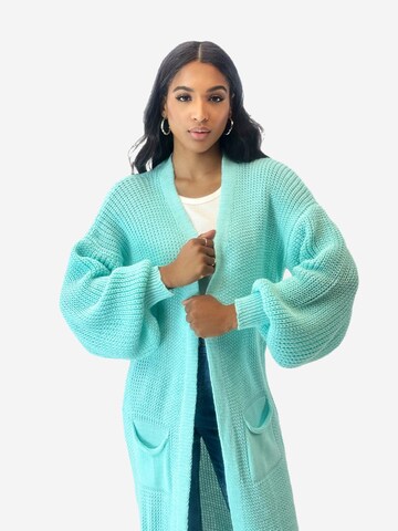 Manteau en tricot Elara en vert