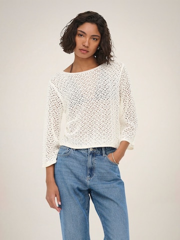 JDY Pullover 'JDYMika' in Beige: Vorderseite