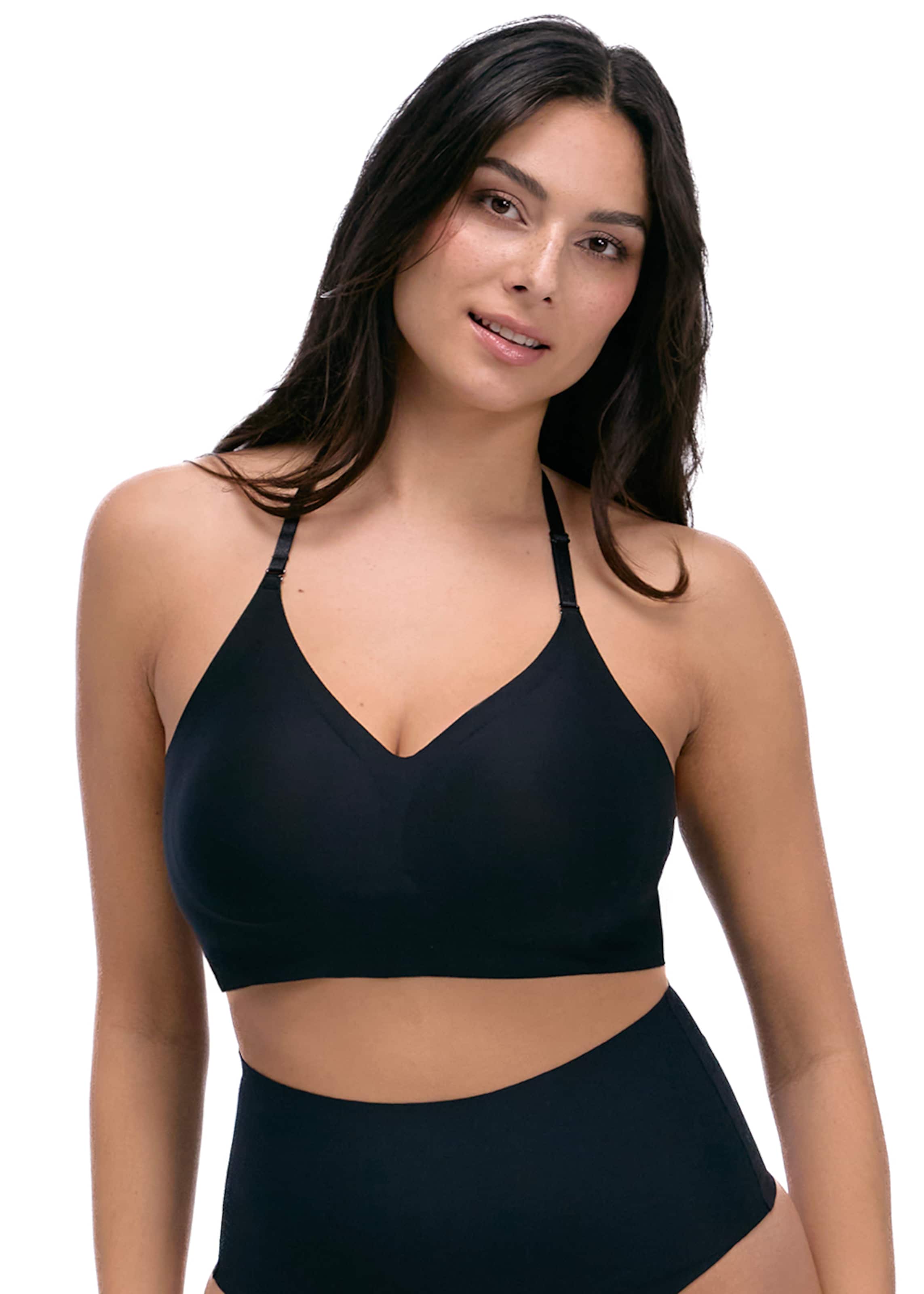 MAGIC BodyfashionBustier Grudnjak - crna boja: prednji dio