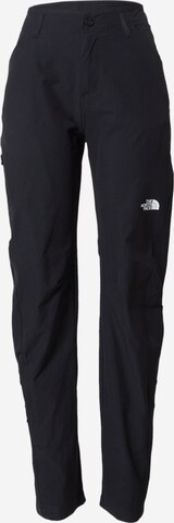 THE NORTH FACE Regular Outdoorbroek 'Exploration' in Zwart: voorkant