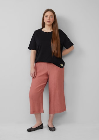 QS Wide leg Trousers in Orange: front