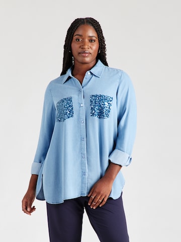 SAMOON Bluse in Blau: Vorderseite