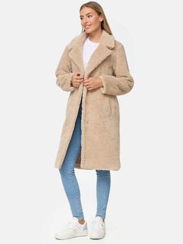 Threadbare Between-seasons coat 'Bear' in Beige