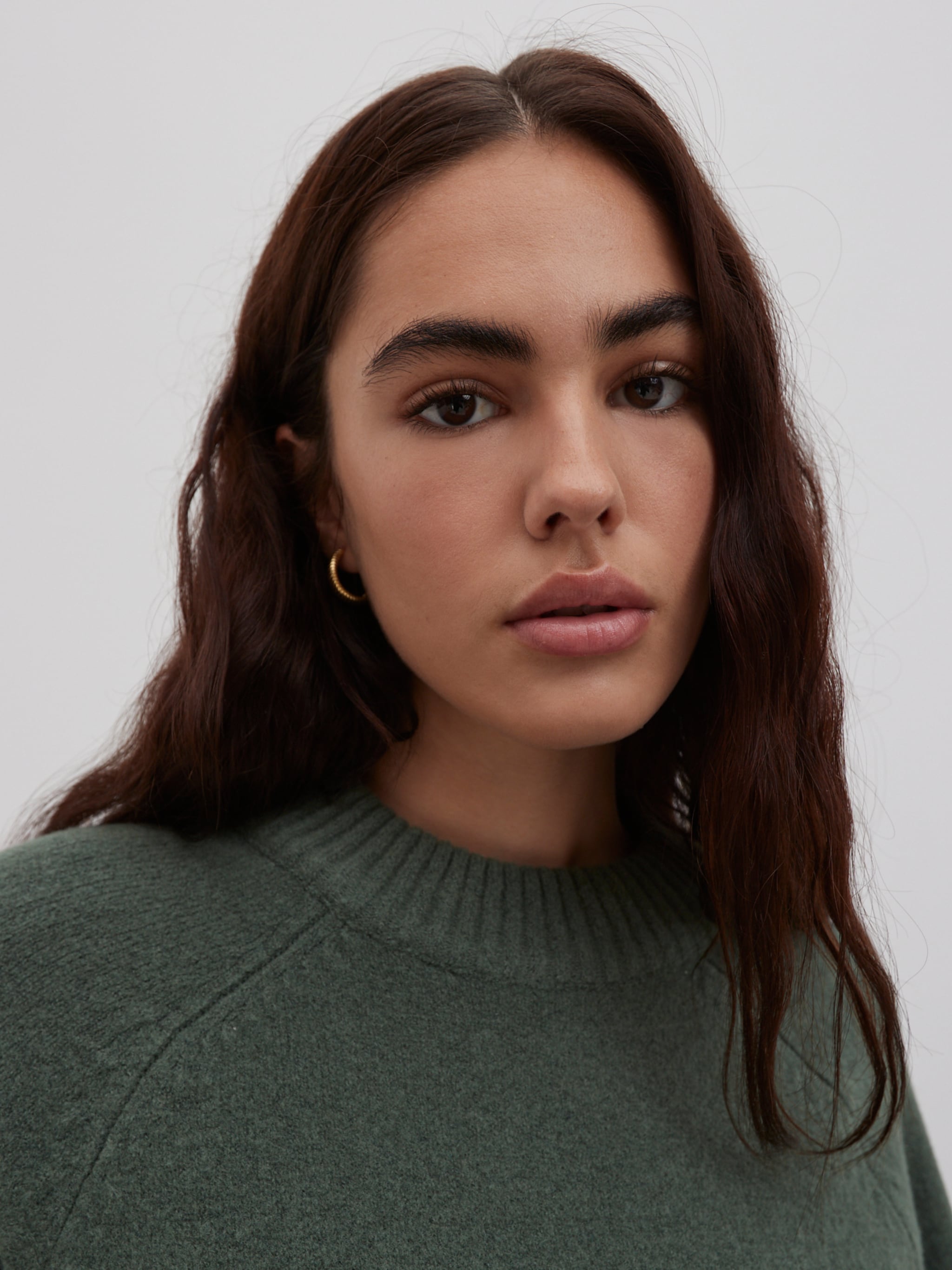 EDITED Producten Gebreide jurk 'Simi' Grasgroen