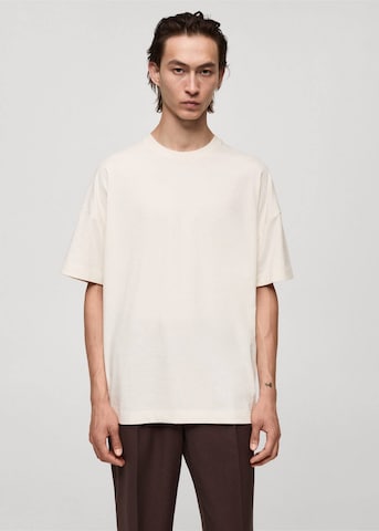 MANGO MAN Shirt 'Dover' in Beige: voorkant