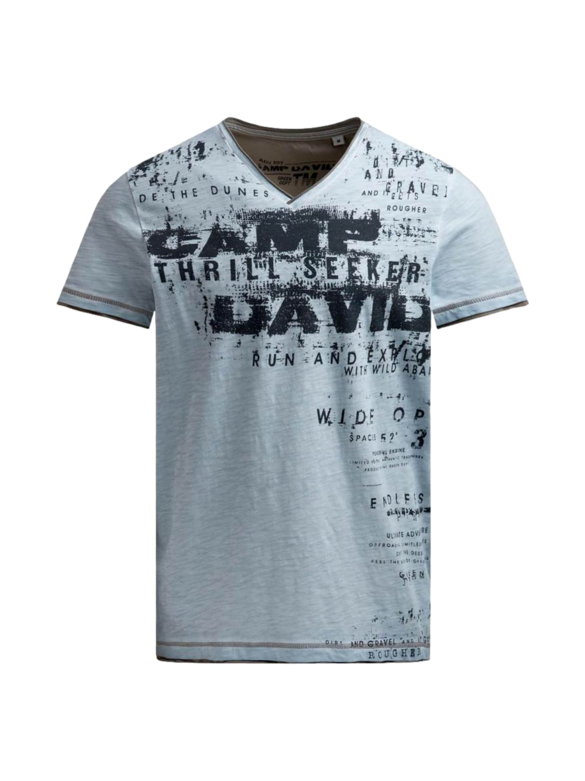 CAMP DAVID Shirt 'Dune Crusher' in Blue: front